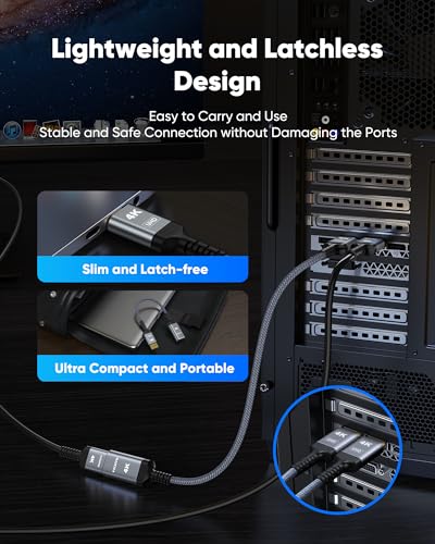 Highwings 4K DisplayPort to HDMI Adapter, Uni-Directional DP to HDMI Adapter Converter Cable Male to Female, HDMI Abapter Compatible with Laptop Desktop HDTV Monitor Projector, Black, Passive