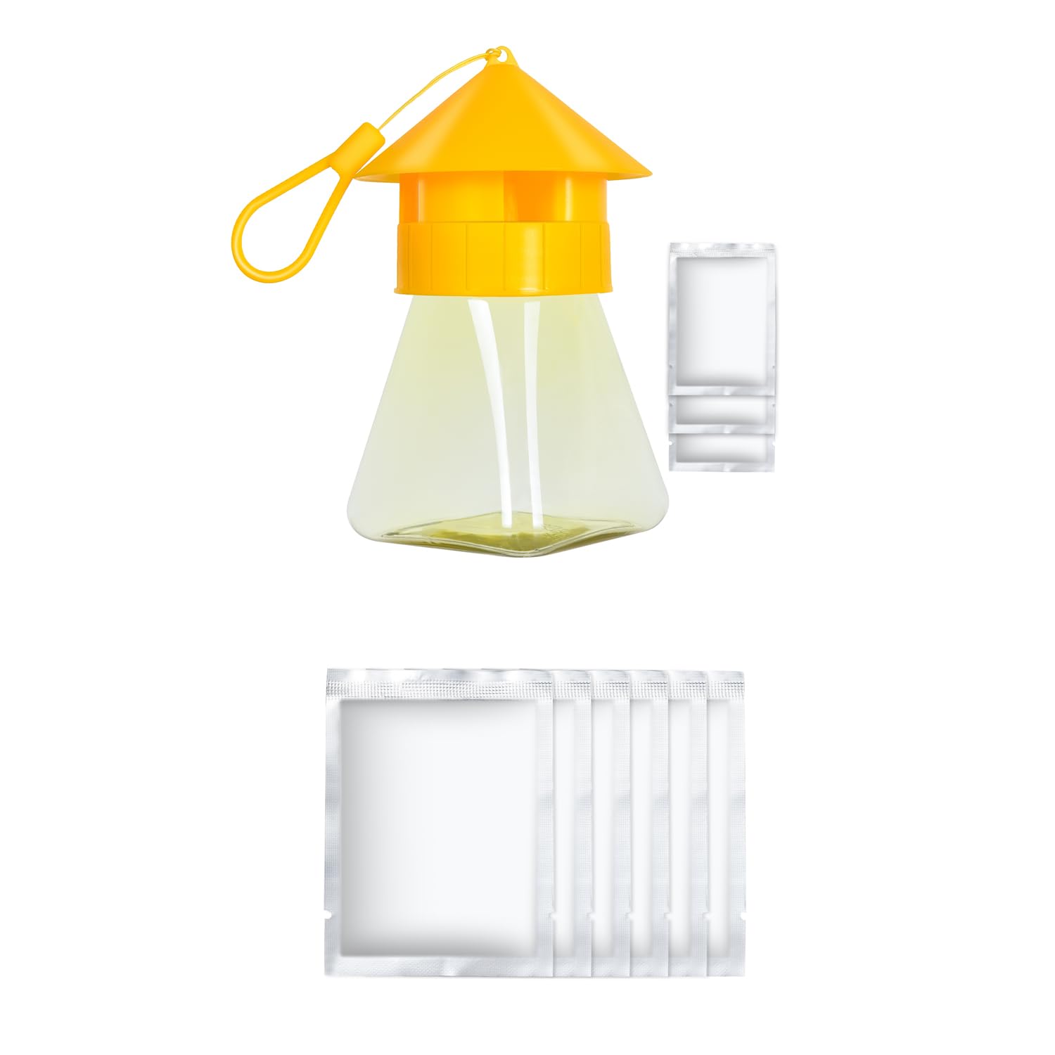 Simashts Reusable Fly Traps Orange and Refill