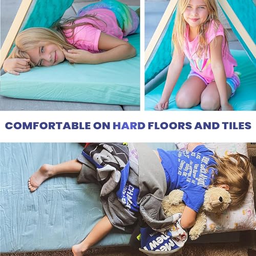 Matrix Cell Memory Foam Camping Mattress Pad - CertiPUR-US Roll Up Mattress - Car Foldable Floor Mat for Adults - Sleeping Pad Guest Bed - Portable Travel Cot Pad - Camp Bed Roll