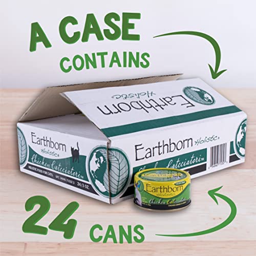 Earthborn Holistic Chicken Catcciatori Chicken Dinner in Gravy Grain-Free Wet Food for Adult Cats (3 oz. Cans, Pack of 24)