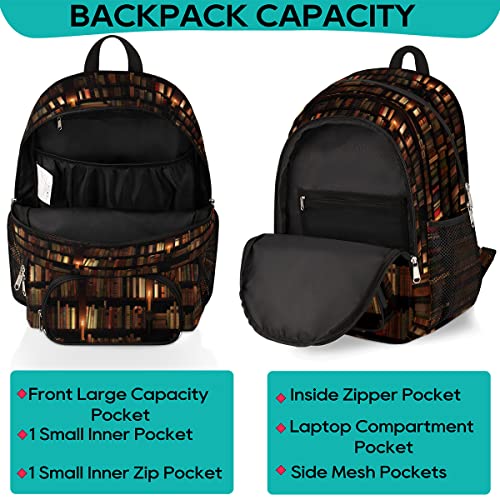 Elementary School Bags for Teens, Ethnic Painted Kids Backpacks Aztec Pattern Lightweight Bookbags Waterproof Sturdy Schoolbag Daypack for Girls Boys
