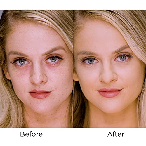 LUMINESS Legend Makeup Airbrush System & 4-Piece Foundation Starter Kit, Shade Deep - Quick, Easy & Long Lasting Application - Includes (2) Silk 4-In-1 Foundation, Highlighter & Blush