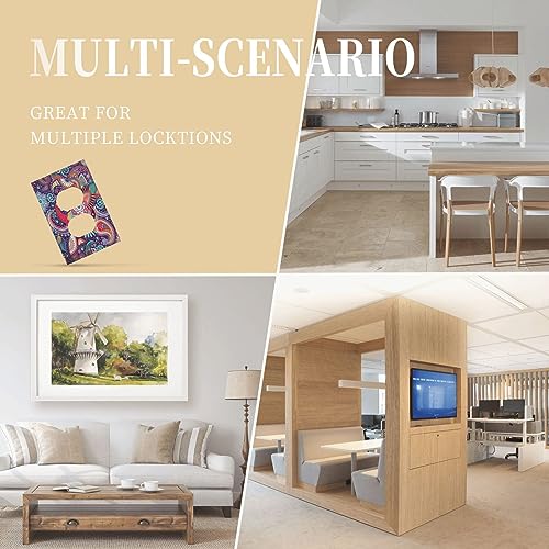 Art Turquoise Blue and Grey Painting Single Toggle Wall Plates 1 Gang Light Switch Cover Modern Abstract Switchplate Covers Decorative Turquoise Green for Bedroom Kidroom Bathroom Decor