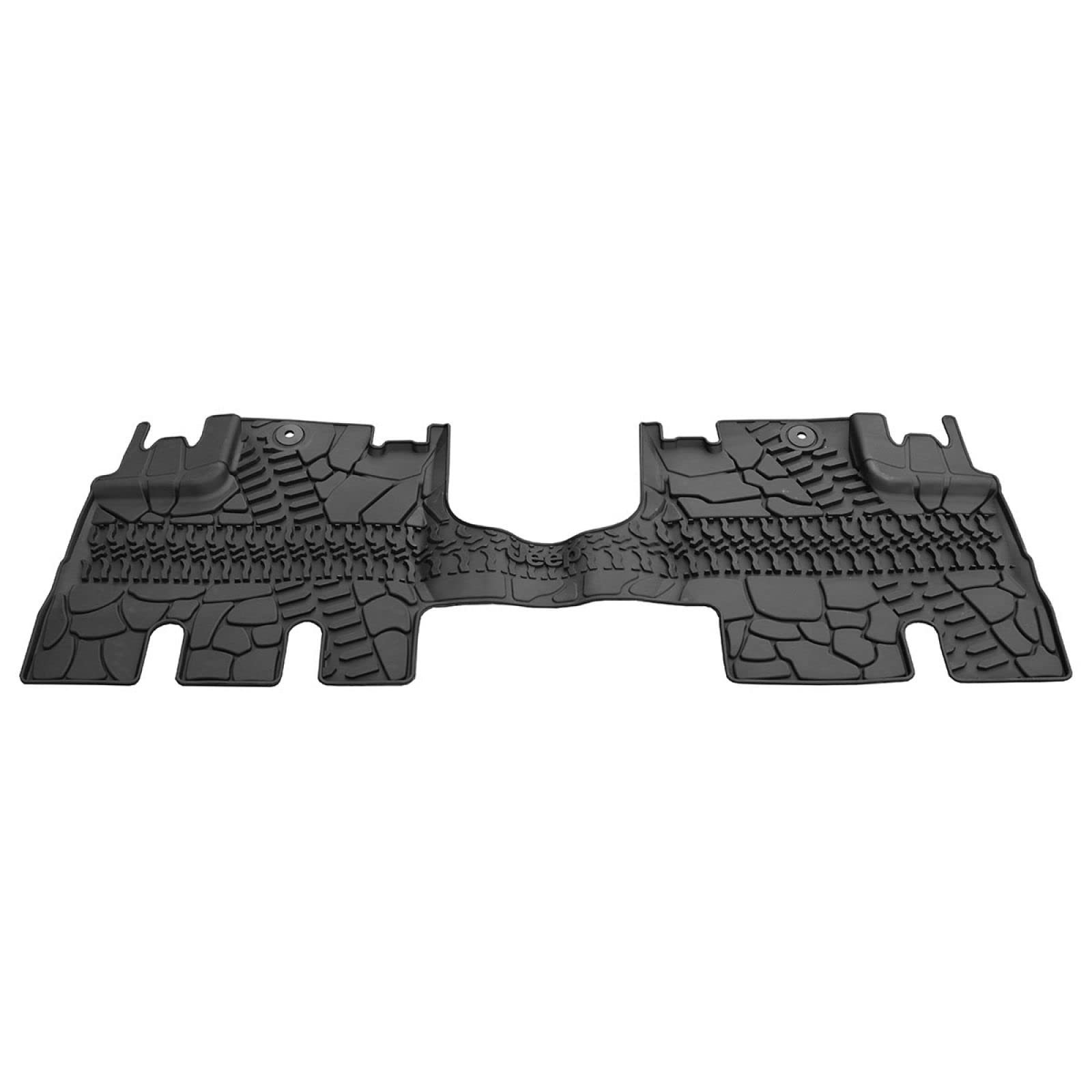 Mopar 82213860 Jeep Wrangler Unlimited 4-Door Black All-Weather 3-Piece Floor Mat Set