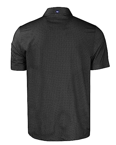 Cutter & Buck Pike Eco Tonal Geo Print Stretch Recycled Mens Big & Tall Polo, Cardinal Red