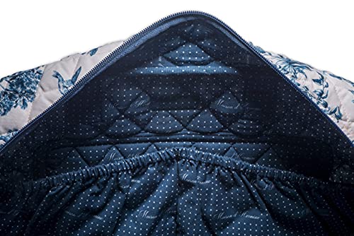 Maison d' Hermine Weekend Bag Cotton Quilted Duffel Overnight Luggage Weekender Gym Bag for Gifts Travel Men Women Business Travellers Family Trip, Faience