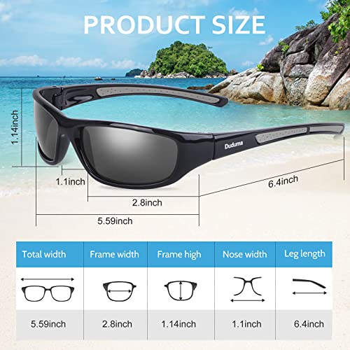 Duduma Sports Polarized Sunglasses for Men Women Baseball Cycling Golf Fishing Sun Glasses UV Blocking Tr8116