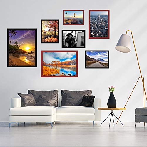10x14 inch Wood Picture Frames for Wall Hanging,Diamond Painting Frames Rectangle Baby Scan Picture Frame for Family Walls Decoration,Anniversary,Wedding,Christmas,Halloween,Shower,Certificate (Black)
