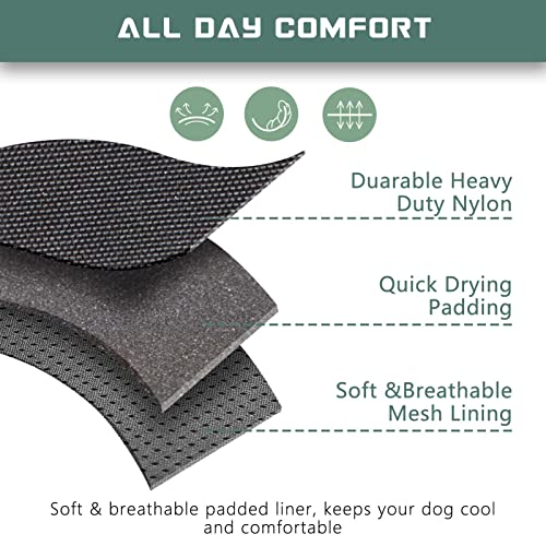 BUMBIN Tactical Dog Harness for Medium Dogs No Pull, Famous TIK Tok No Pull Dog Harness, Fit Smart Reflective Pet Walking Harness for Training, Adjustable Dog Vest Harness with Handle Pink Camo M