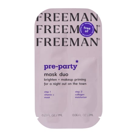 FreemanĀ® Pre-Party Mask Duo, Brighten + Makeup Priming