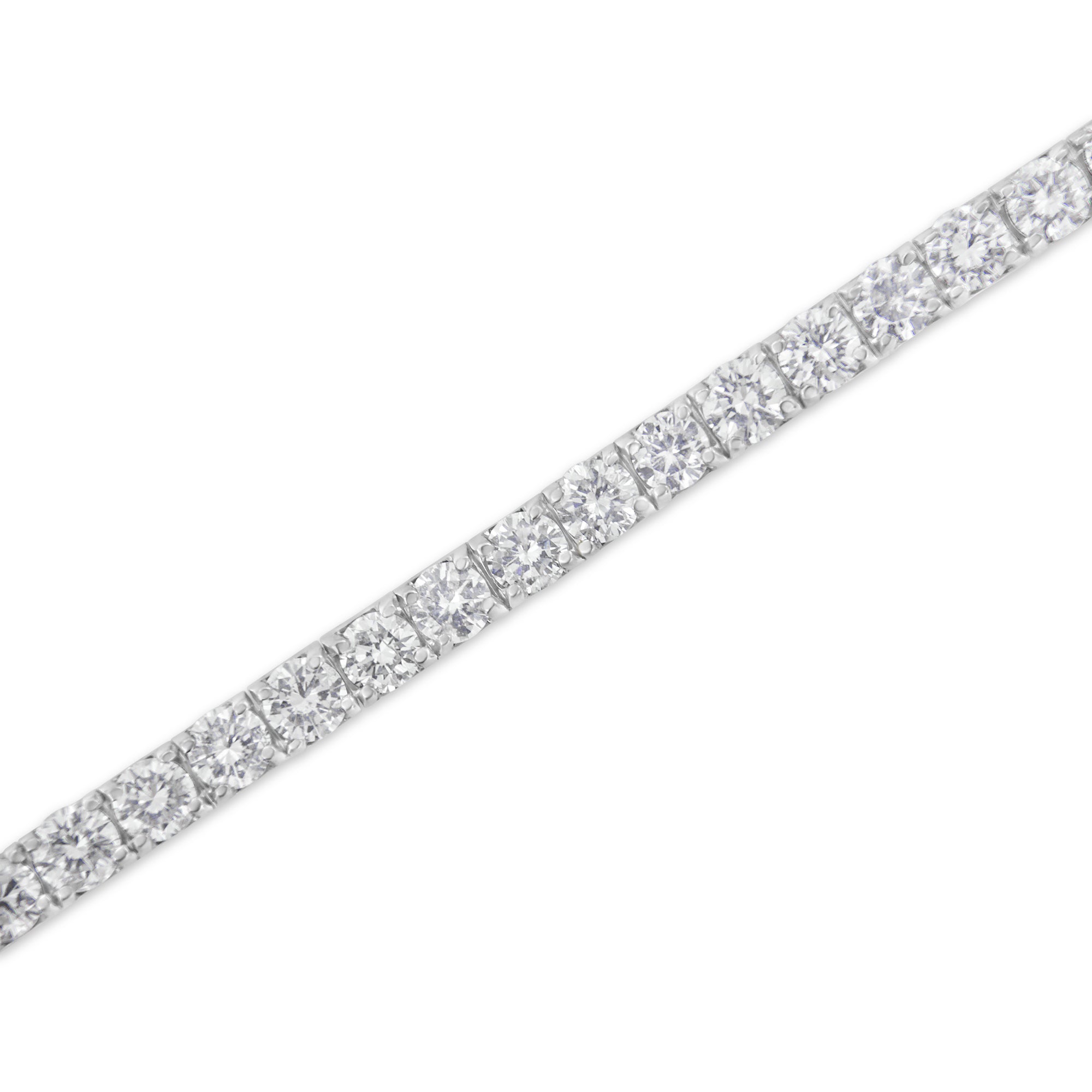 IGI Certified 4.0 Cttw Diamond 14K White Gold Classic 7†Tennis Bracelet (H-I Color, I1-I2 Clarity)