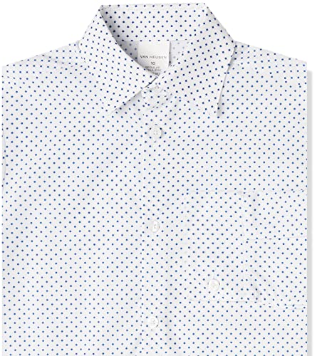 Van Heusen Boys' 4-Piece Formal Suit Set, Vest, Pants, Collared Dress Shirt, and Tie, Blue Jean, 5