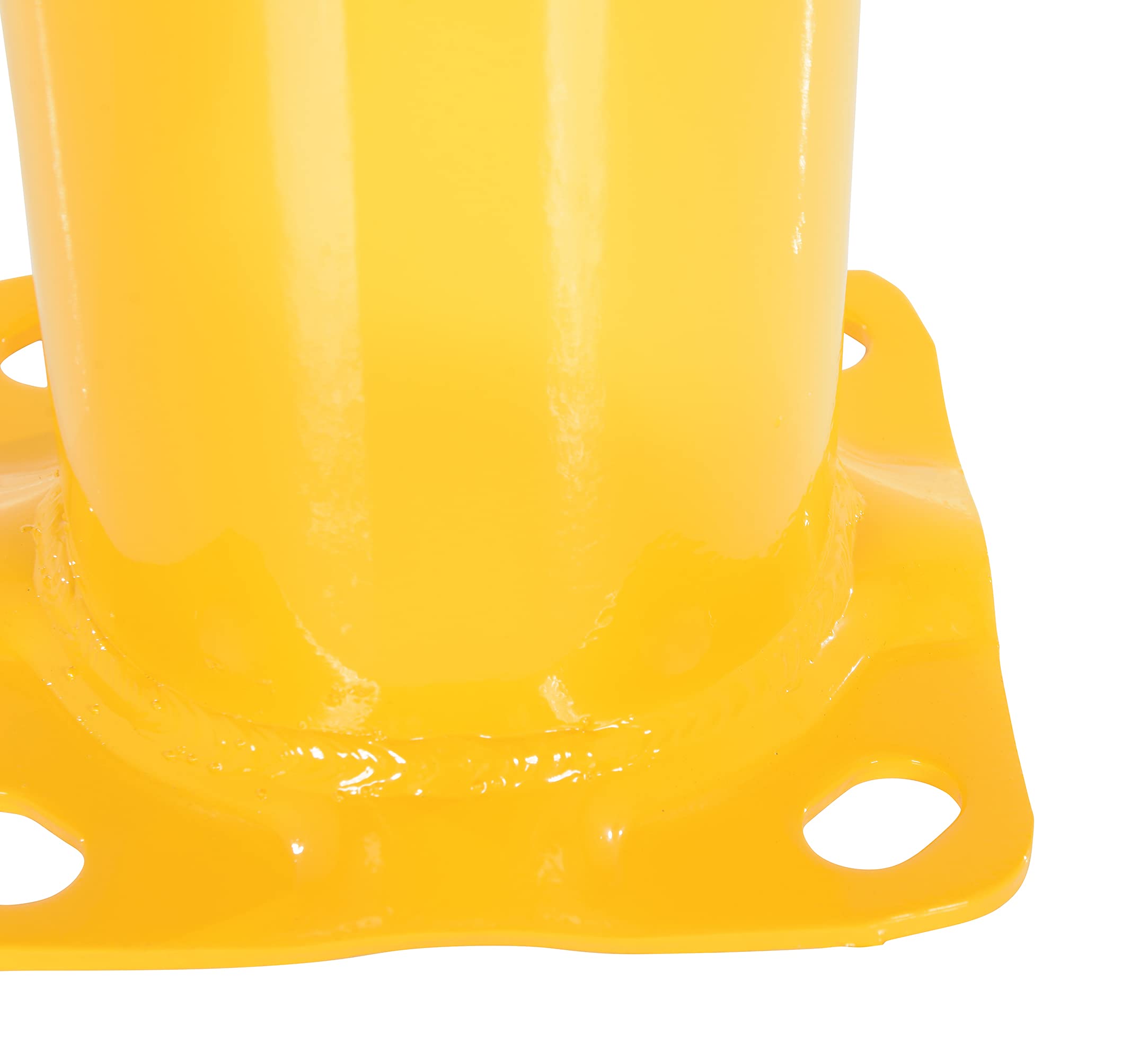 Vestil BOL-48-5.5 Yellow Powder Coat Pipe Safety Bollard, Steel, 5-1/2" OD, 48" Height