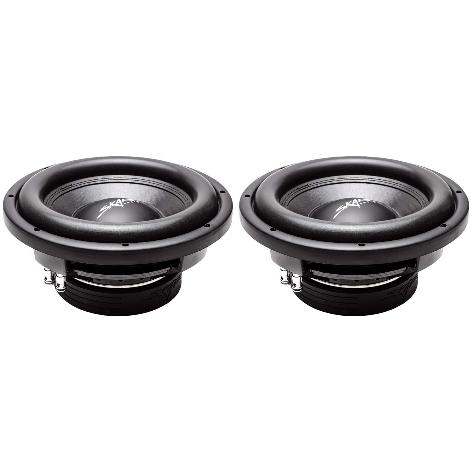 (2) Skar Audio VD-10 D4 10" 800W Max Power Dual 4 Ohm Shallow Mount Subwoofers, Pair of 2