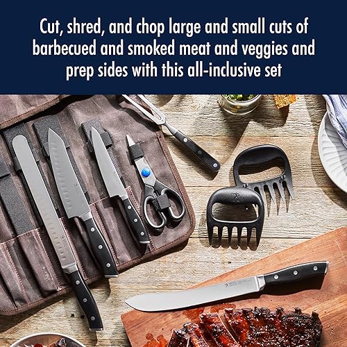 Henckels Forged Accent 9-pc Barbecue Carving Tool Set,Black