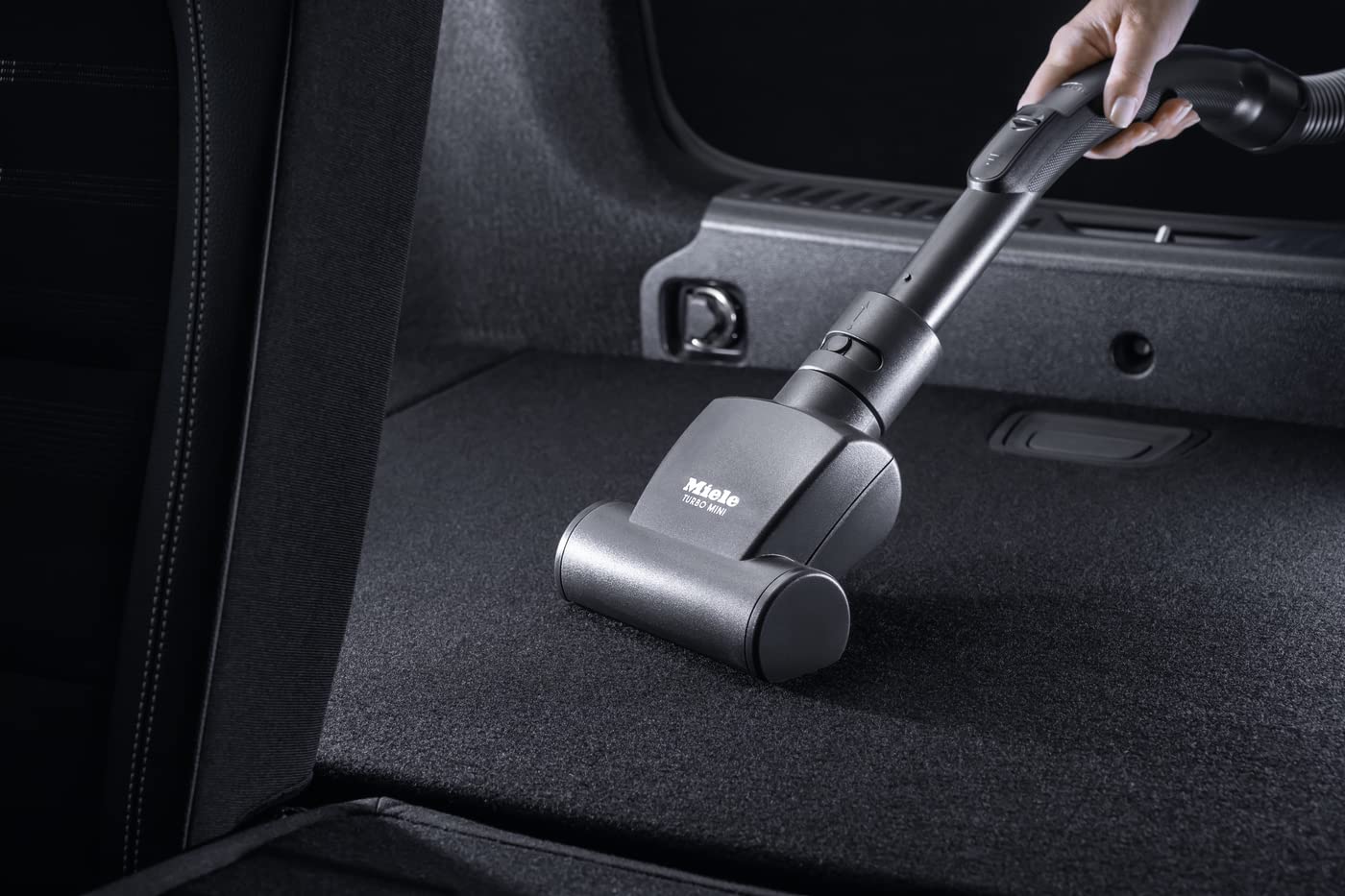 Miele Turbo Mini Turbo Brush STB 101, Attachable Handheld Tool for Pet Hair, Compatible with All Miele Vacuum Cleaners, Black