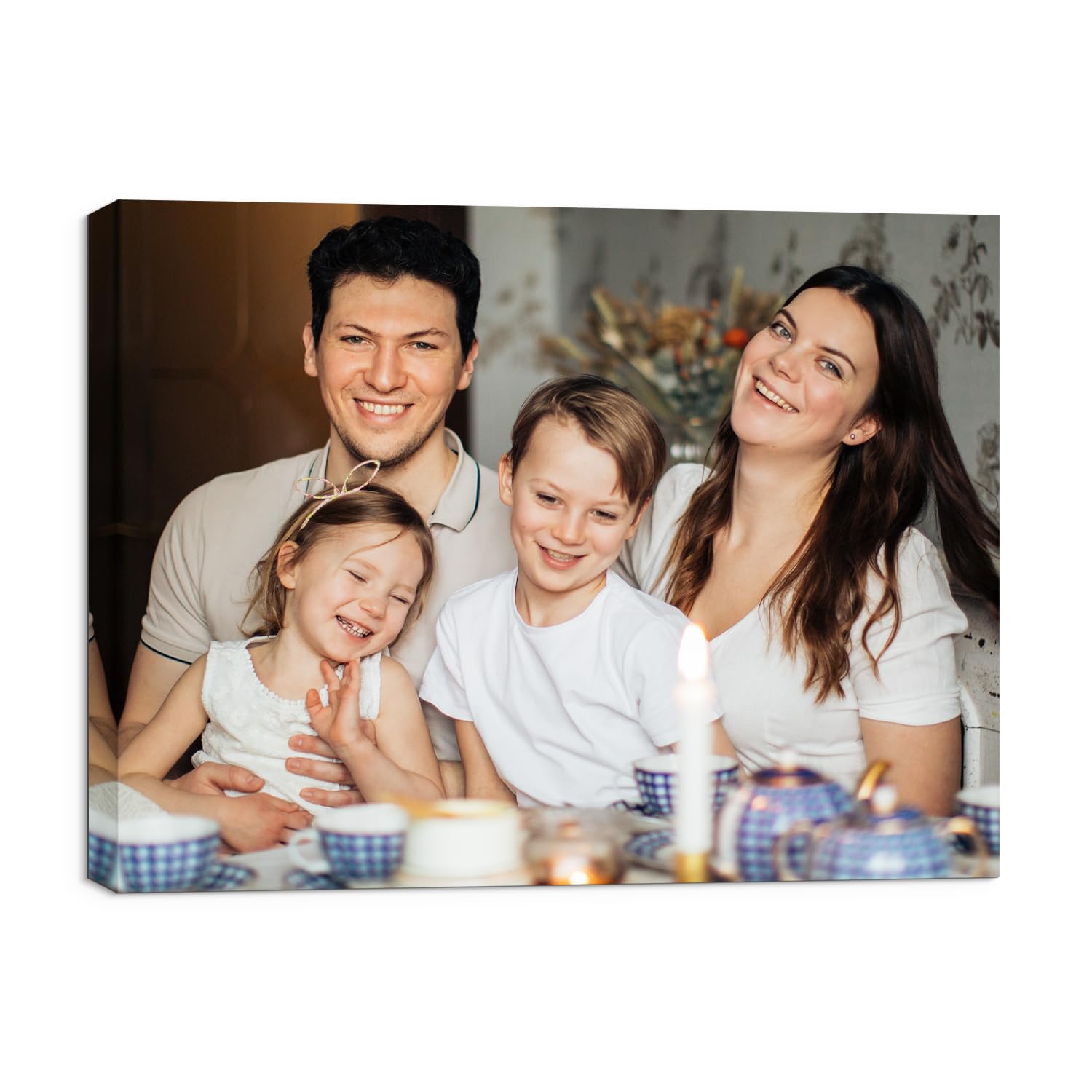 Custom Canvas Prints with Your Photos,Customized Poster Prints,Personalized Canvas Pictures Wall Art,Halloween and Christmas Gifts for Family and Friends (14''W X 11''H)