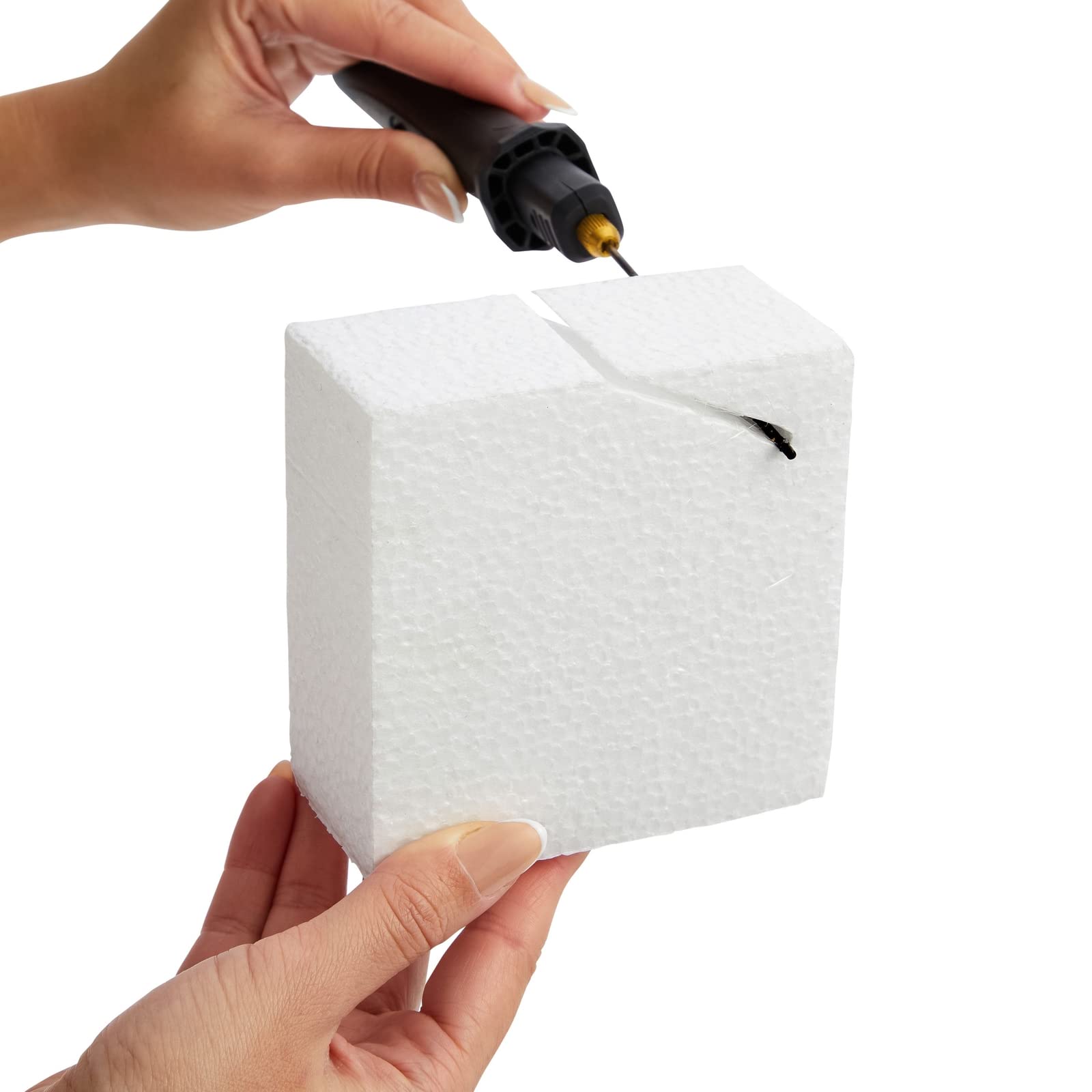 Juvale 12 Pack Foam Blocks for Crafts, Polystyrene Brick Rectangles for Floral Arrangements, Art Supplies, Holiday Decor (4 x 4 x 2 in, White)