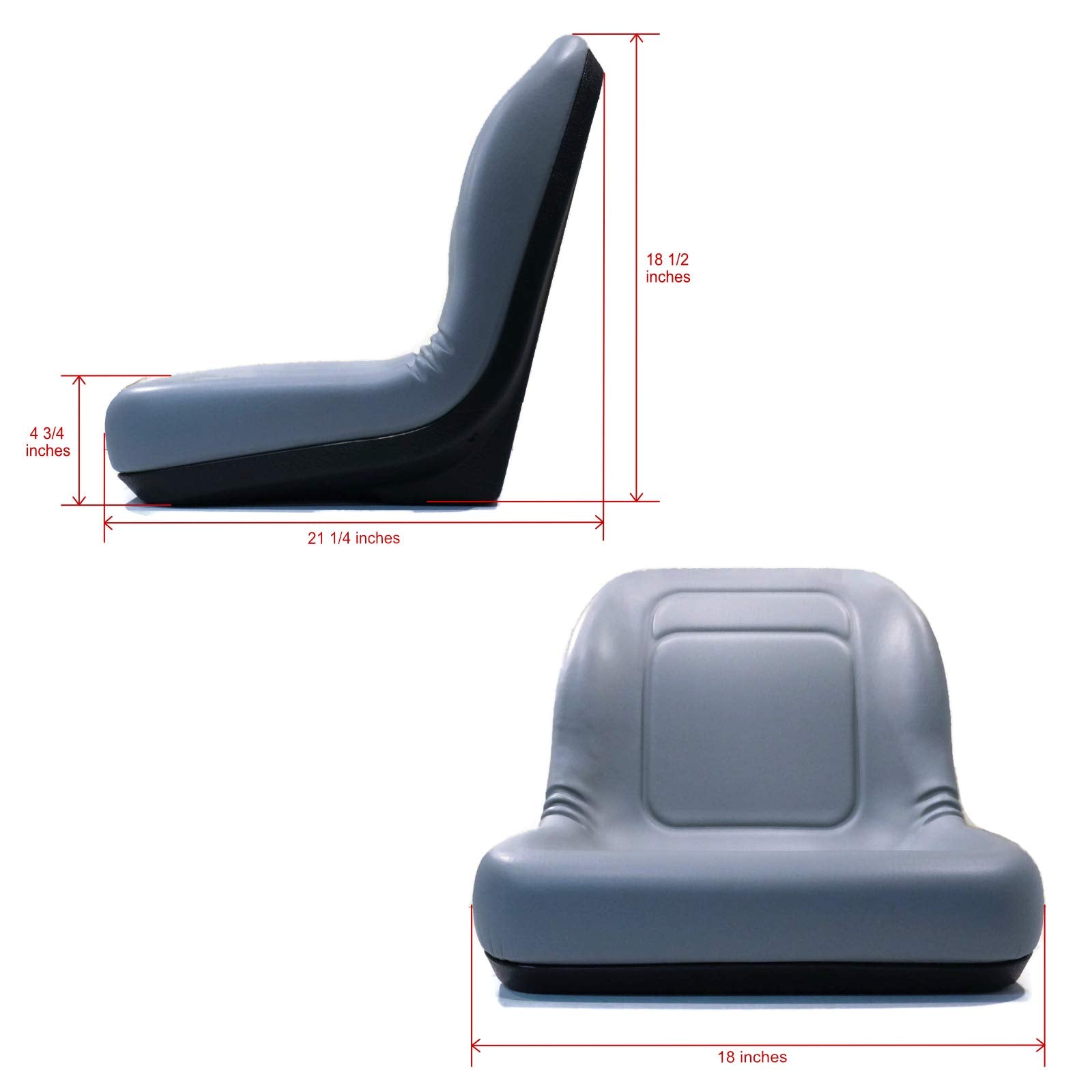 High Back Seat for Toro Timecutter SS Mowers 99-7281, 106-6672, 112-2923, 119-8829
