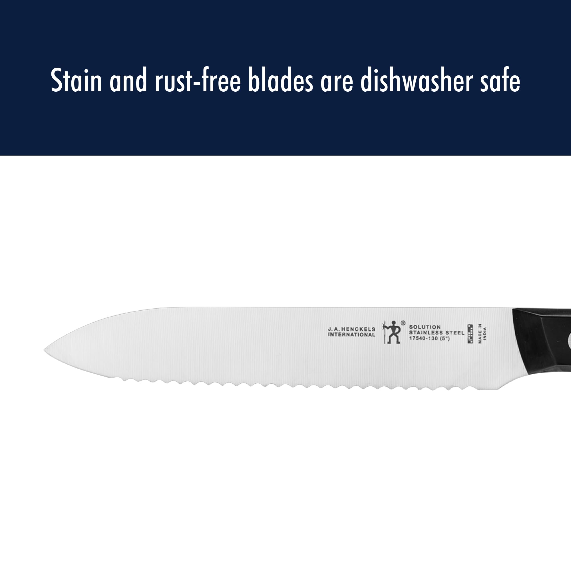 HENCKELS Solution Razor-Sharp 2-Piece Utility Knife Set, German Engineered Knife Informed by over 100 Years of Mastery, Stainless Steel