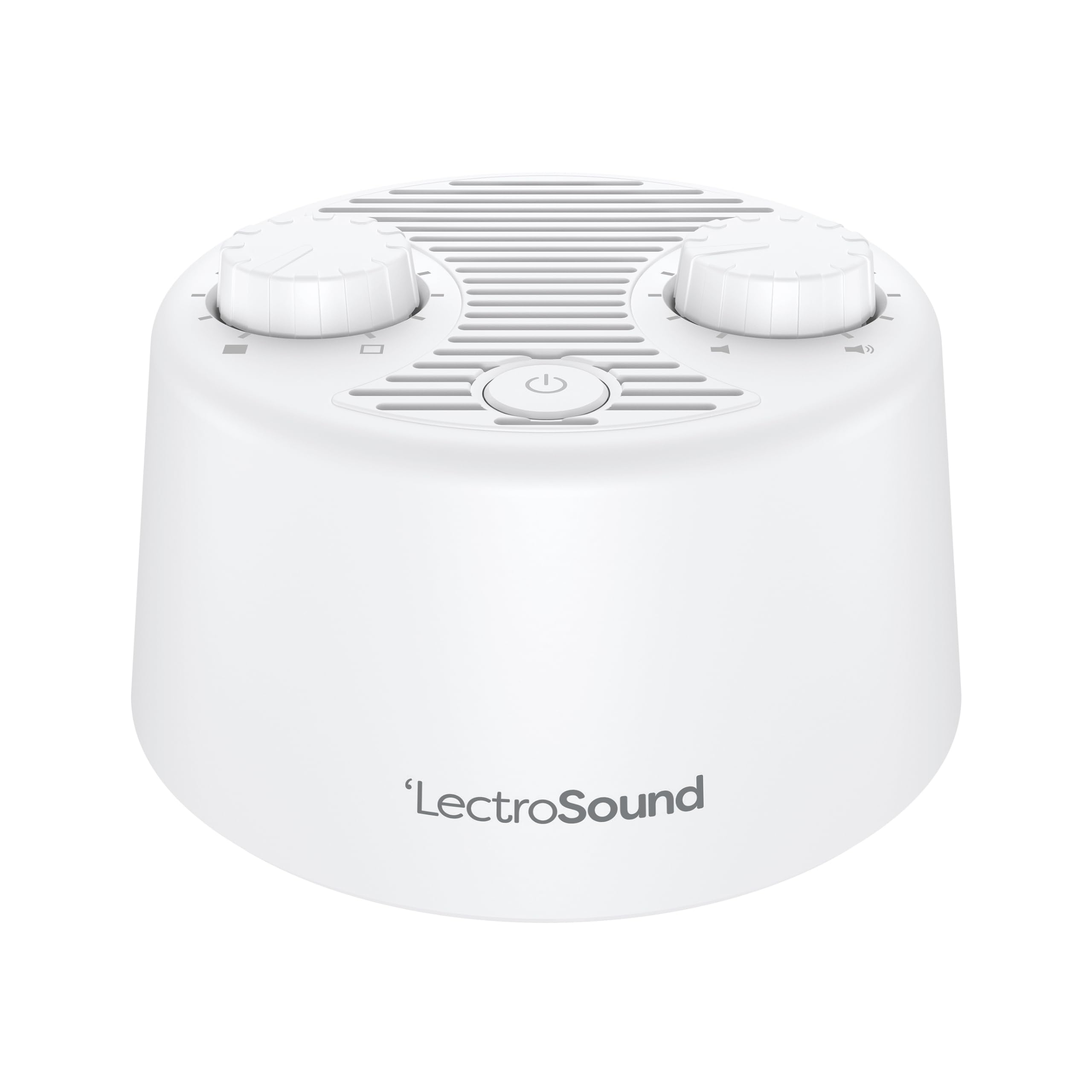Adaptive Sound Technologies Lectro Sound 2 White Noise Machine - Simple Machine for Nursery or Bedroom - Non-Looping, Warm White Noise for Soothing Sleep - for All Ages - White