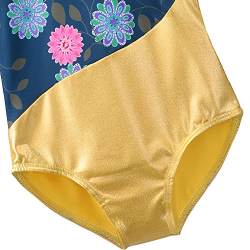 DAXIANG Leotards for Girls Gymnastics Long Sleeve Gymnastics Leotard for Girls Gymnastics Leotards Purple Snowflake 9-10Y