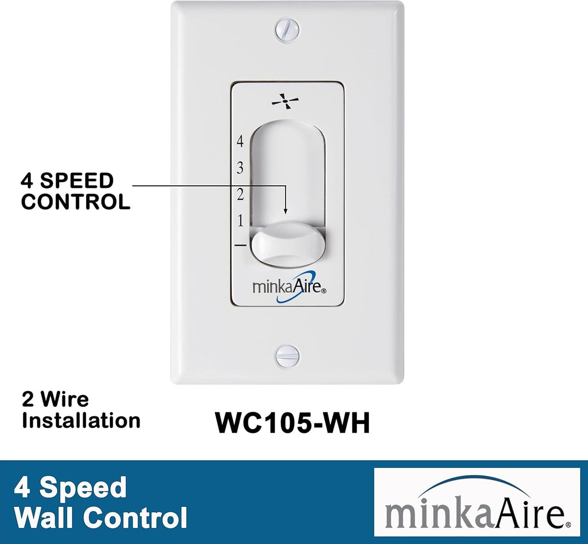 Minka Aire F524-WHF Flat White Ceiling Fan
