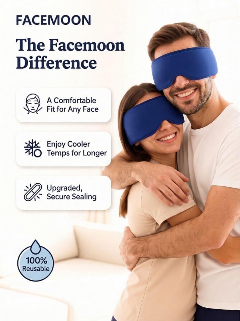 Cooling Eye Mask with Ice Gel. Instant Relief Puffy Eyes Migraine Surgery, Hsa Store Eligible Items Fsa Stay Cold Comfy, Cold Compress Pack for Tired Eyes, Headache Dark Circles Sleep