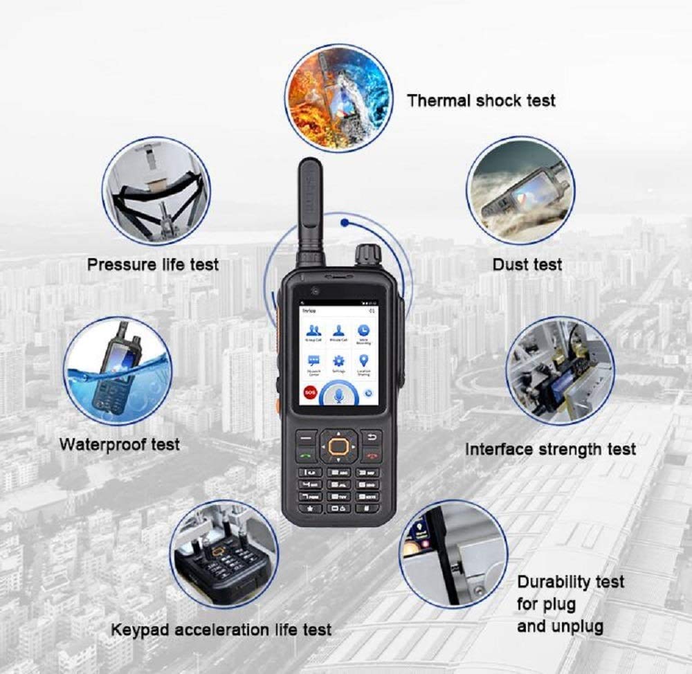 Inrico T320 4G Network Radio WiFi Bluetooth Mobile Radio Unlocked Android 7.0 GSM Compatible with Zello Real PTT