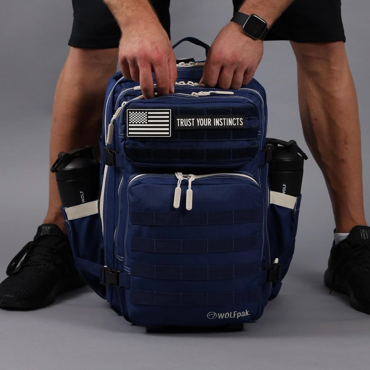 WOLFpak 45L Backpack (Varsity Blue) Camping, Hiking, Gym Backpack