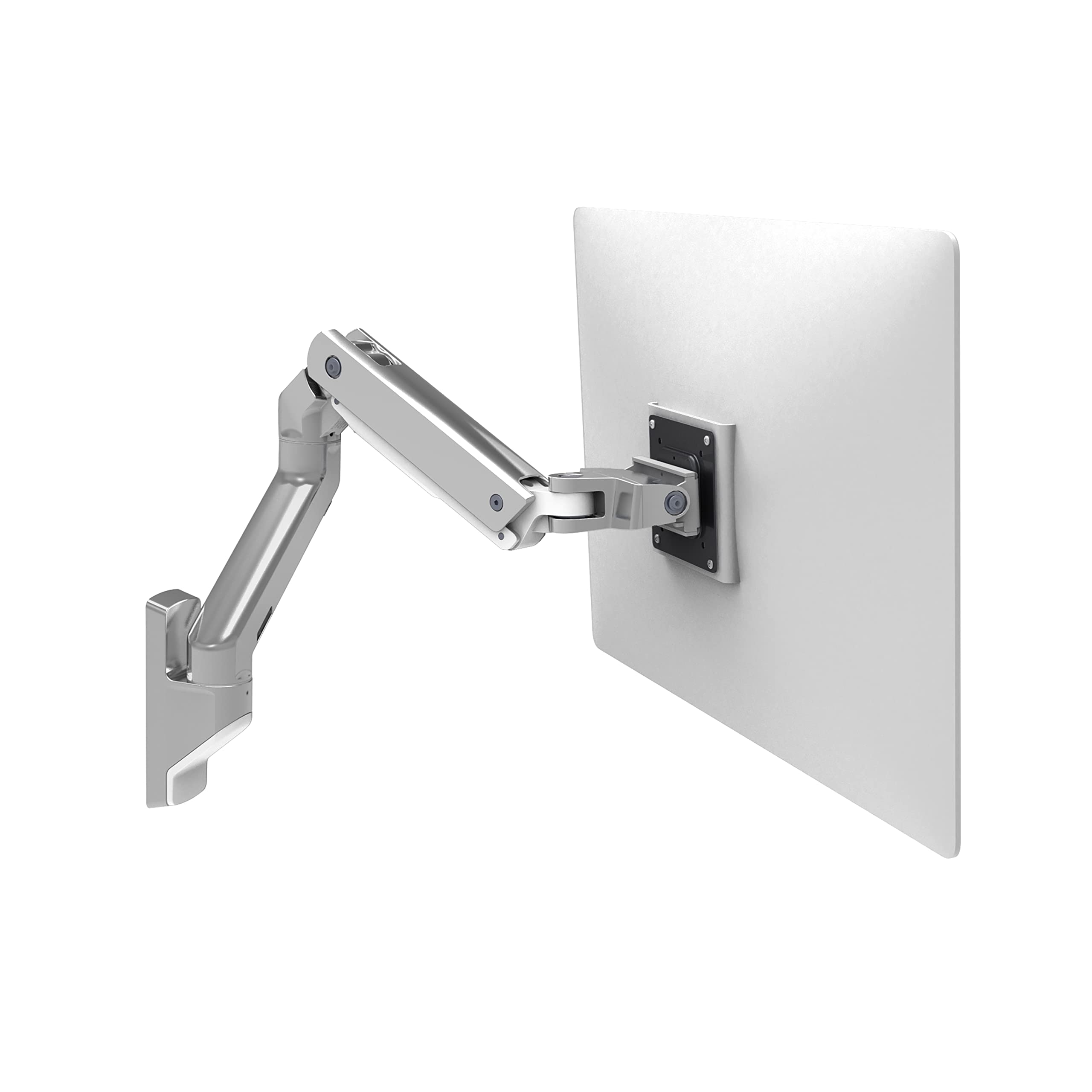 Ergotron – HX Single Ultrawide Monitor Arm, VESA Wall Mount – for Monitors Up to 49 Inches, 20 to 42 lbs, Less Than 8 Inch Display Depth – Standard Pivot, Polished Aluminum