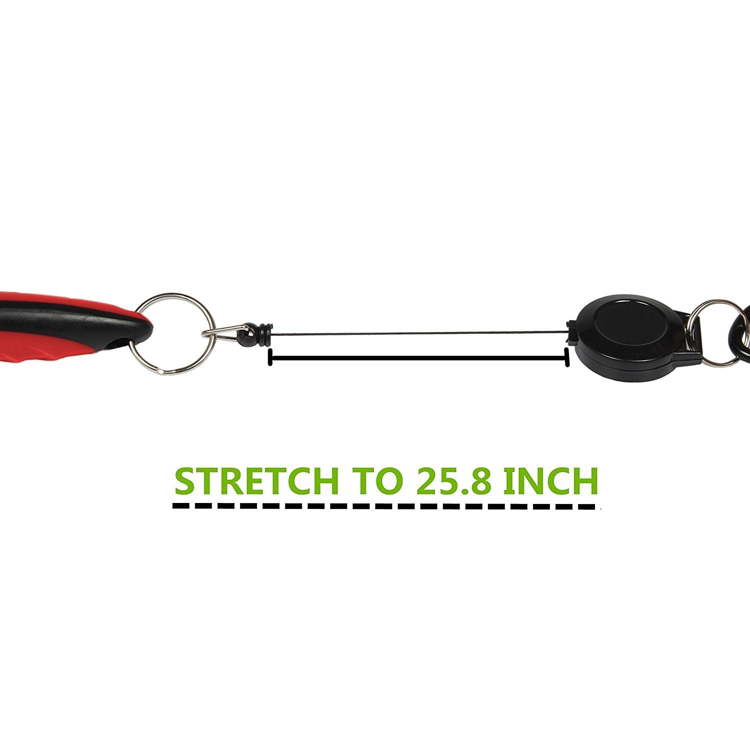 Yoport Golf Club Brush and Club Groove Cleaner 2 Ft Retractable Zip-line Aluminum Carabiner, Lightweight and Stylish, Ergonomic Design, Easily Attaches to Golf Bag(Red)