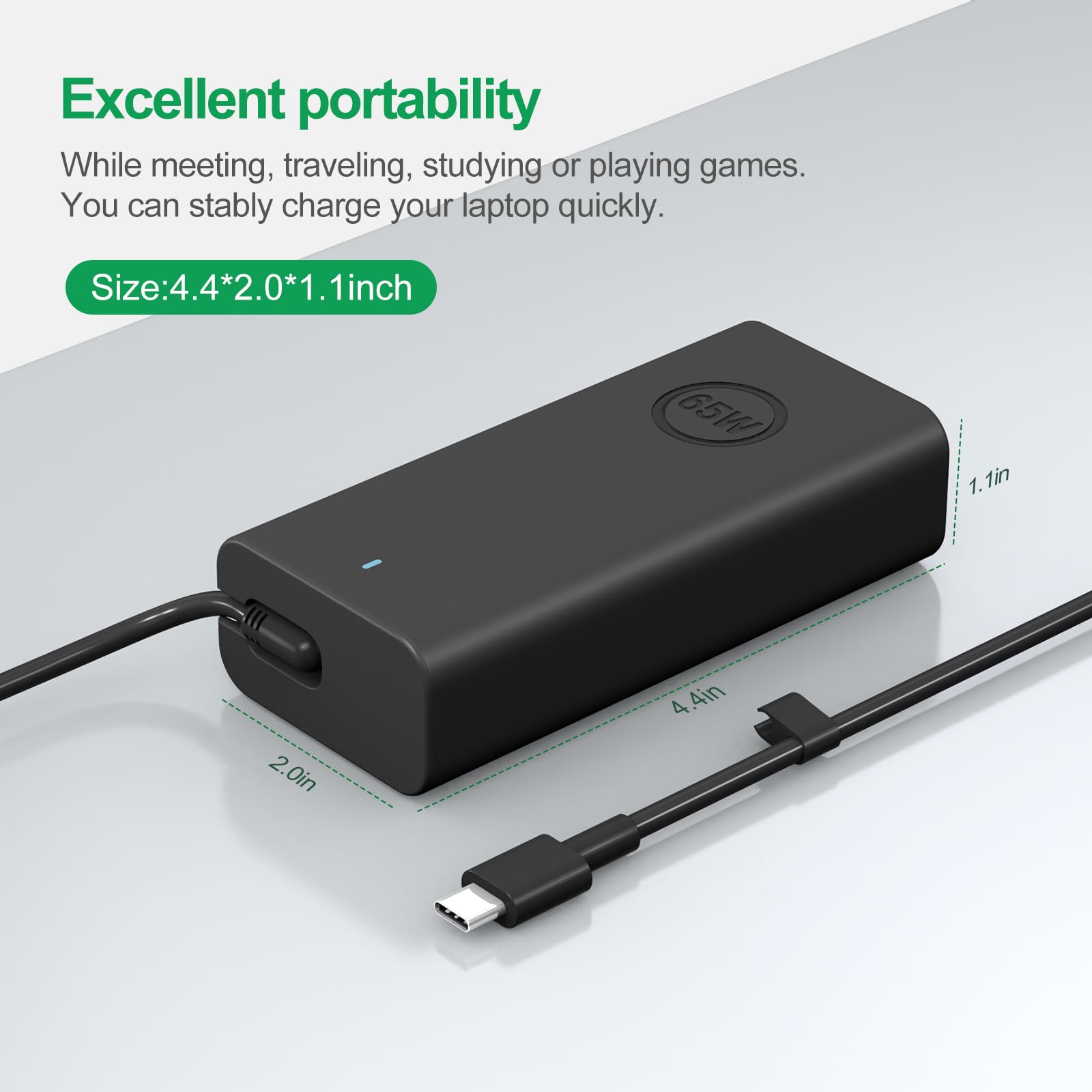 65W 45W Dell Laptop Charger USB C for Latitude 5420 5520 5320 5430 5290 7410 7420 XPS 13 9250 9360 9365 9370 9380 9350 9550 Chromebook 5190 Type C AC Adapter