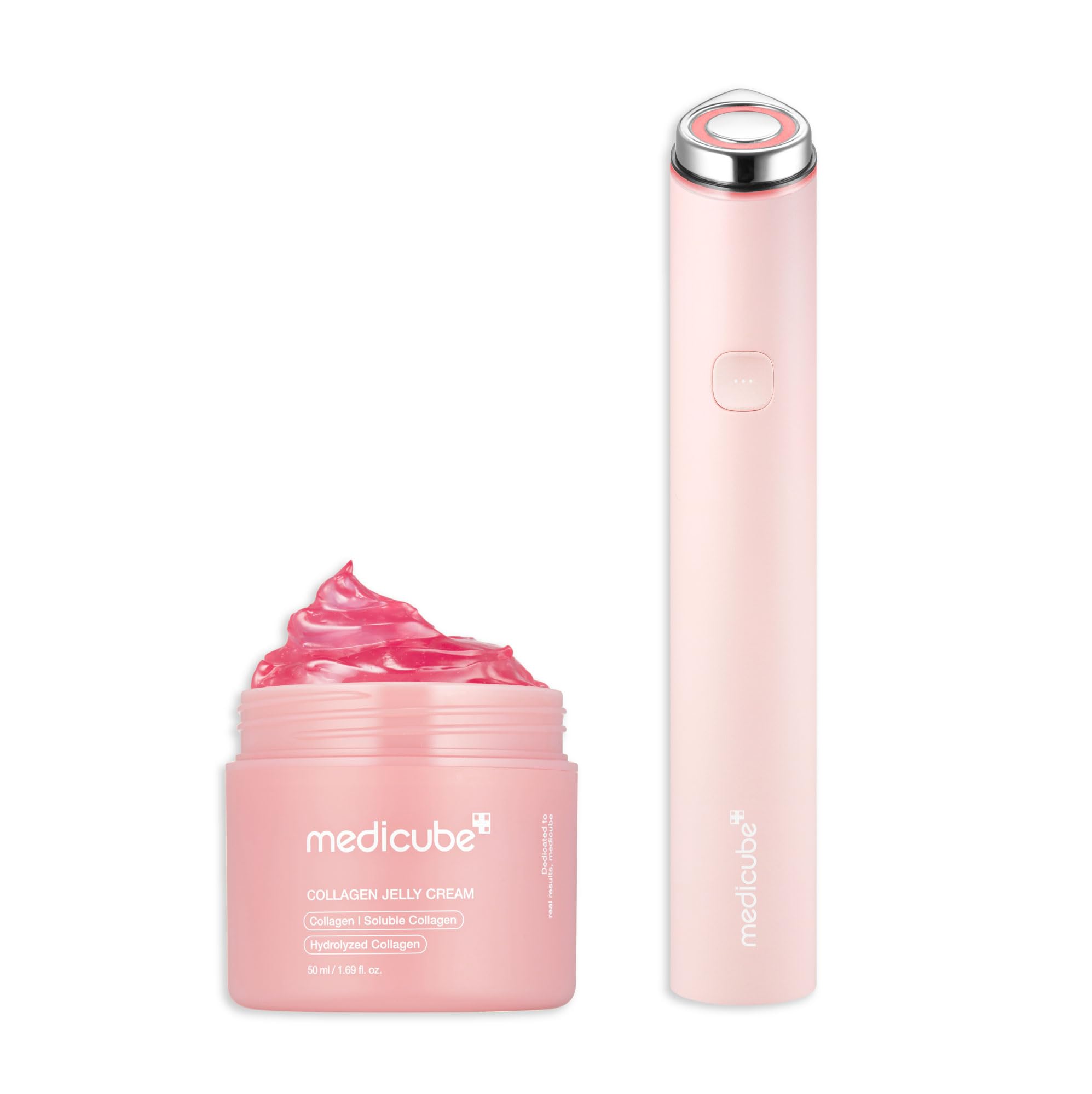 medicube Affordable Teen Glow Essentials Duo: Mini Booster Pro Pink and Collagen Jelly Cream 50ml