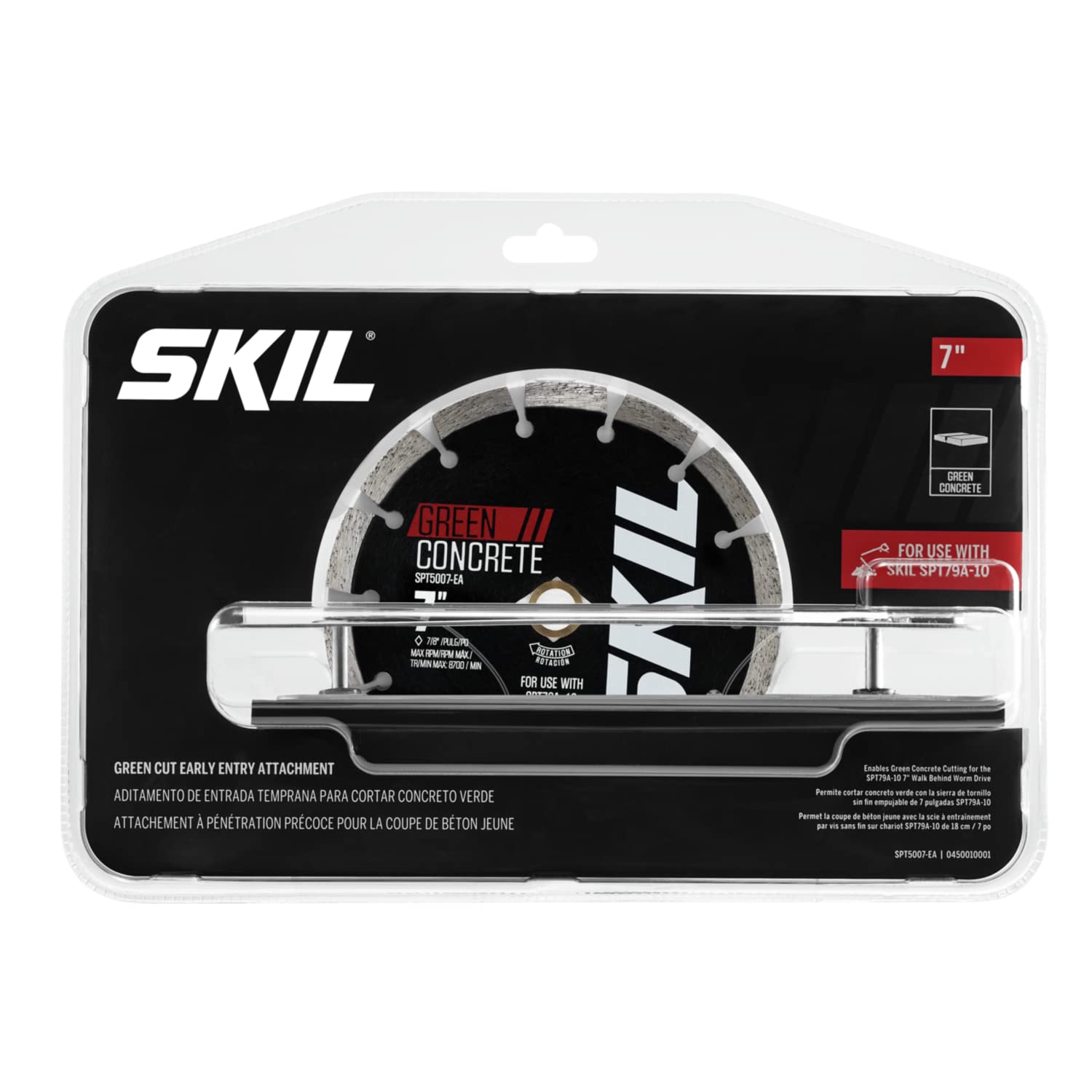 SKIL SPT5007-EA Concrete Saw Green Cut Early Entry Attachment Kit for SKIL Model SPT79A-10, Black