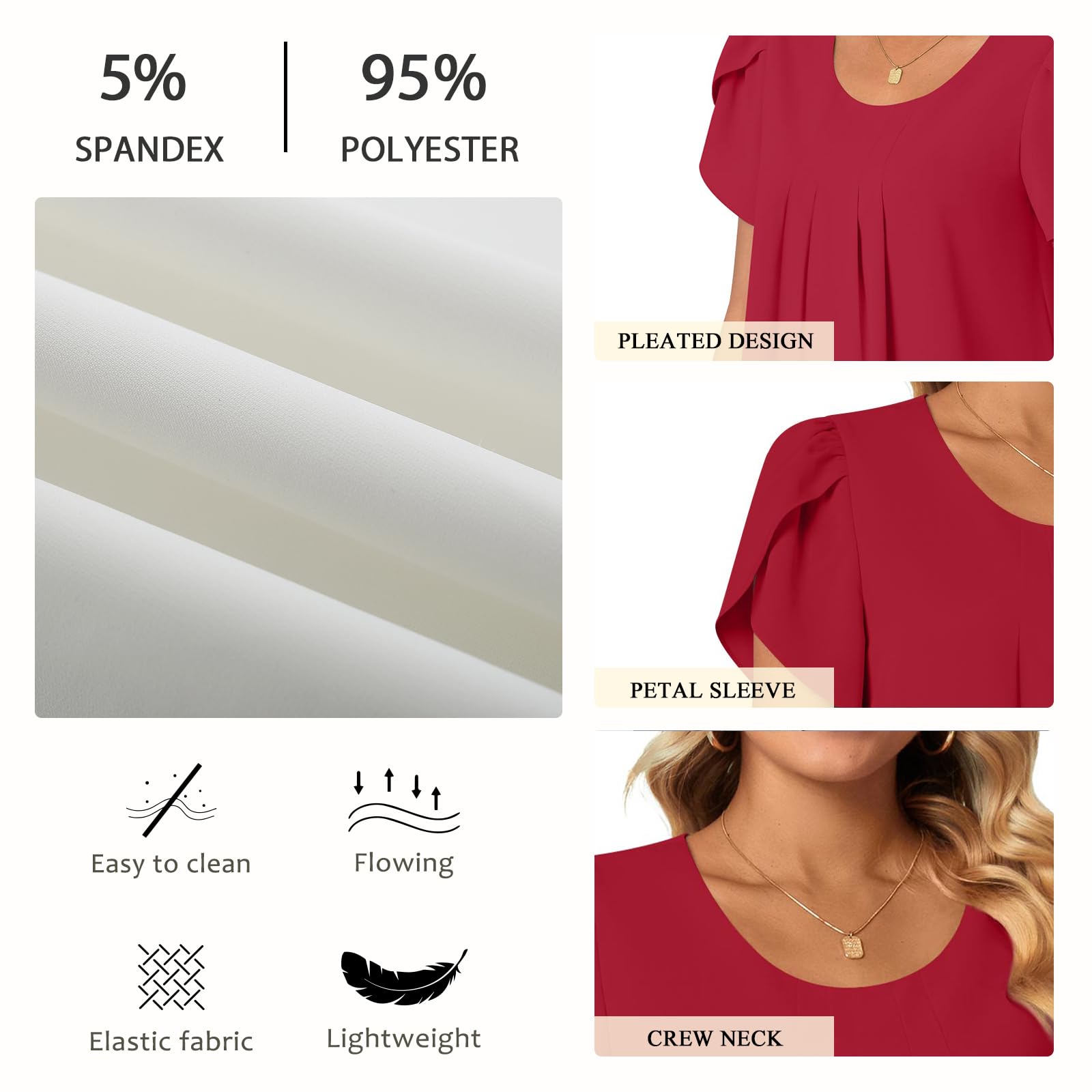 Bestbee Womens Plus Size Tops Dressy Casual Summer Chiffon Blouses Short Sleeve Dress Shirts Business Loose Fit Tunics, 3XL, Black Fl Beige