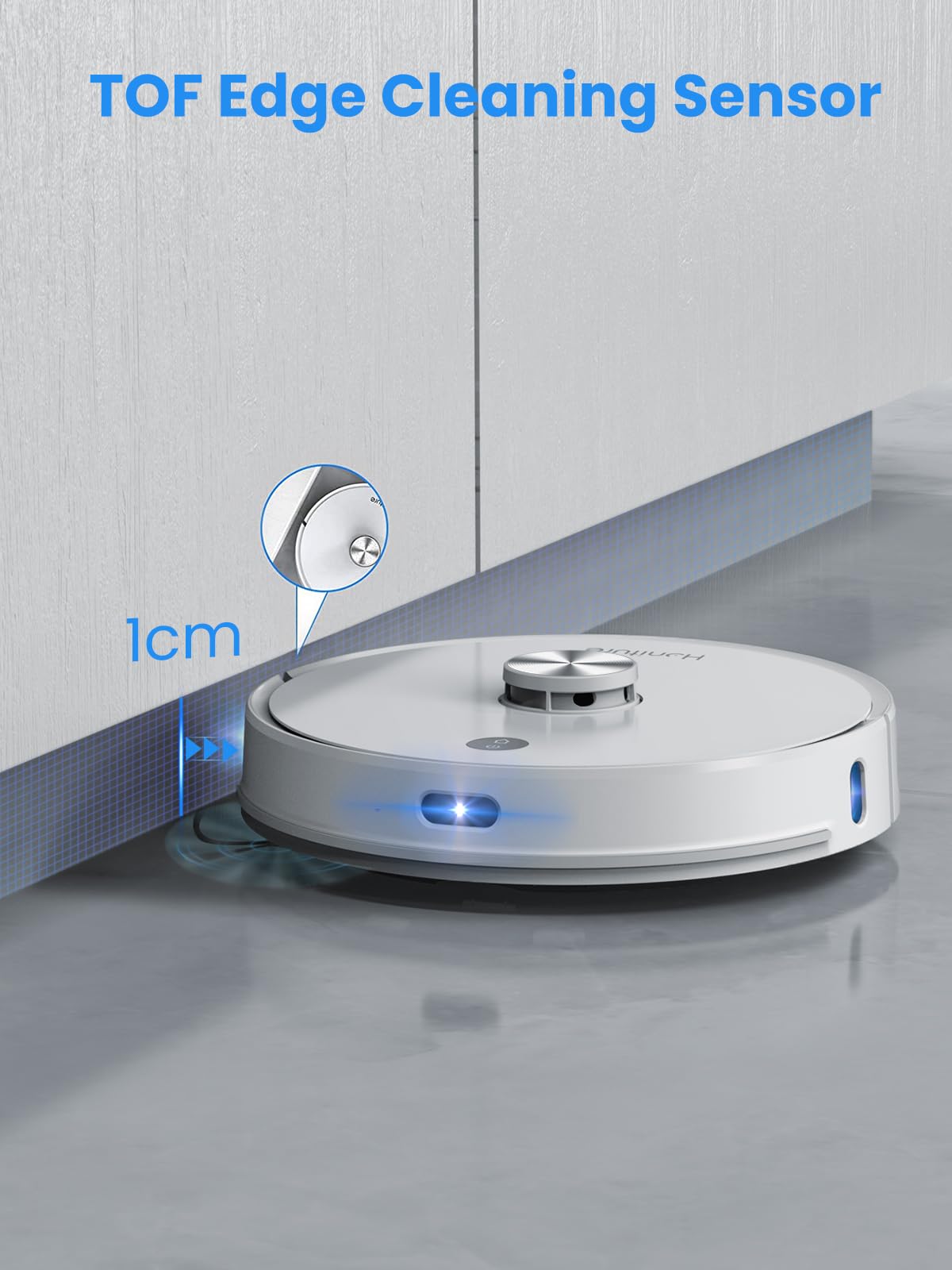 HONITURE Robot Vacuum and Mop Combo,Robot Vacuum Cleaner with Self-Emptying, 70-Day Capacity, Smart Mapping, 250mins Runtime, Robotic Vacuum Cleaner for Pet Hard Floors Carpet (Q6 Pro)