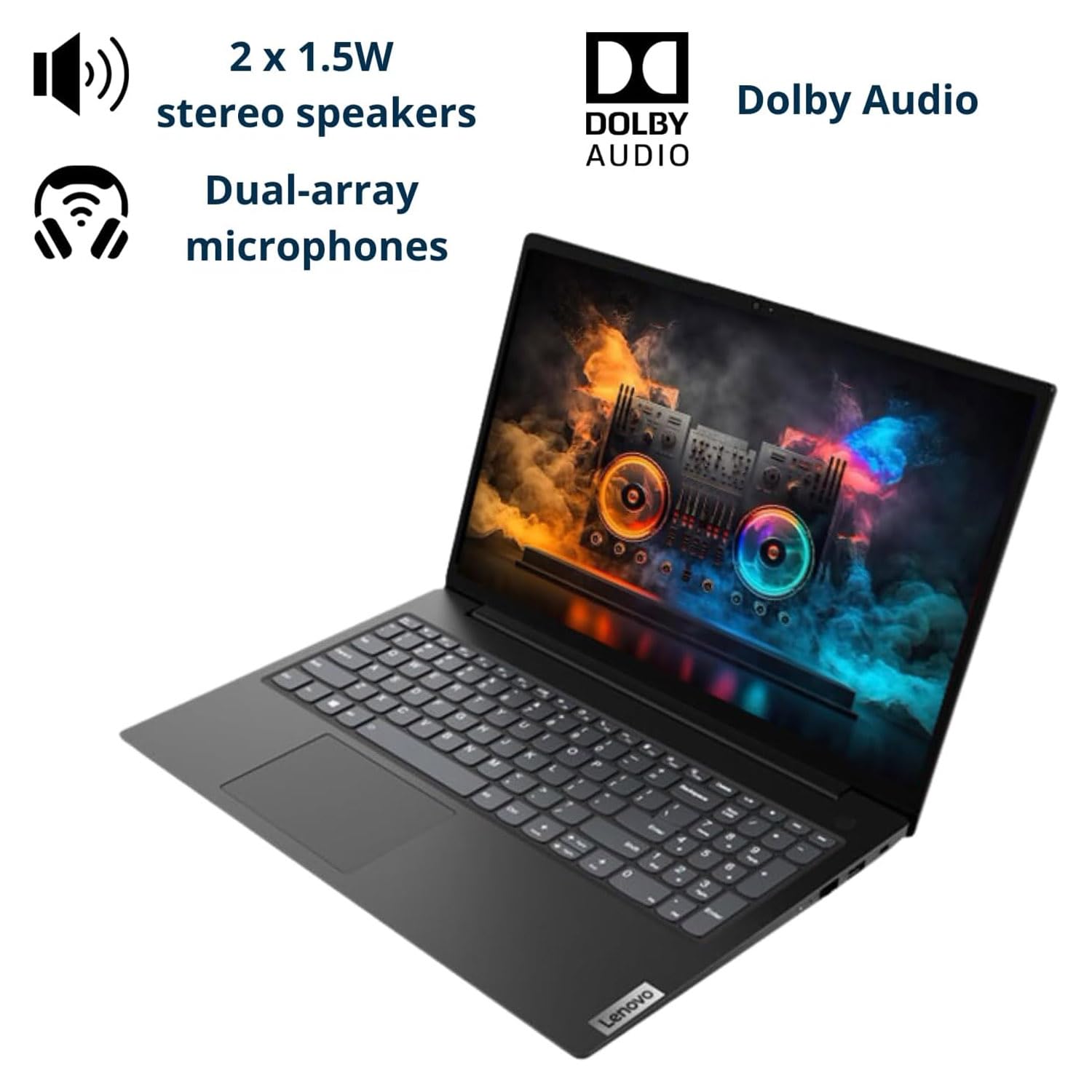 Lenovo V15 Laptop, 15.6" FHD Display, AMD Ryzen 5 5500U Hexa-core Processor (Beat Intel i7-1065G7), 16GB RAM, 512GB SSD, HDMI, RJ45, Numeric Keypad, Wi-Fi, Windows 11 Pro, Black
