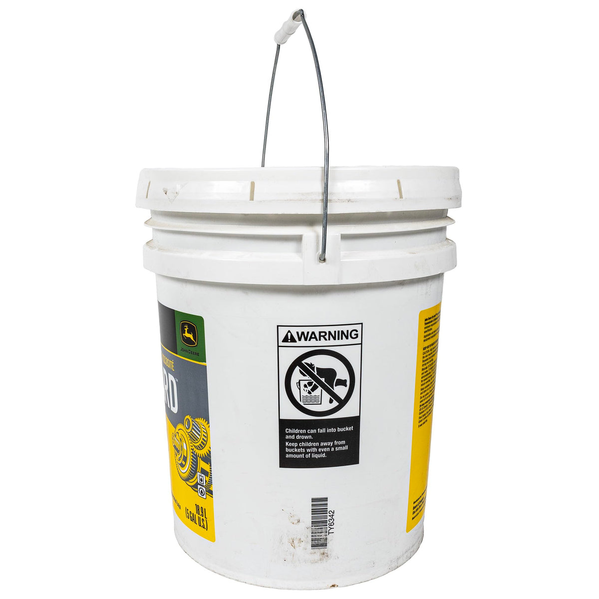 John Deere Low Viscosity Hy-Gard Transmission and Hydraulic Oil 5 Gallon Bucket TY6342