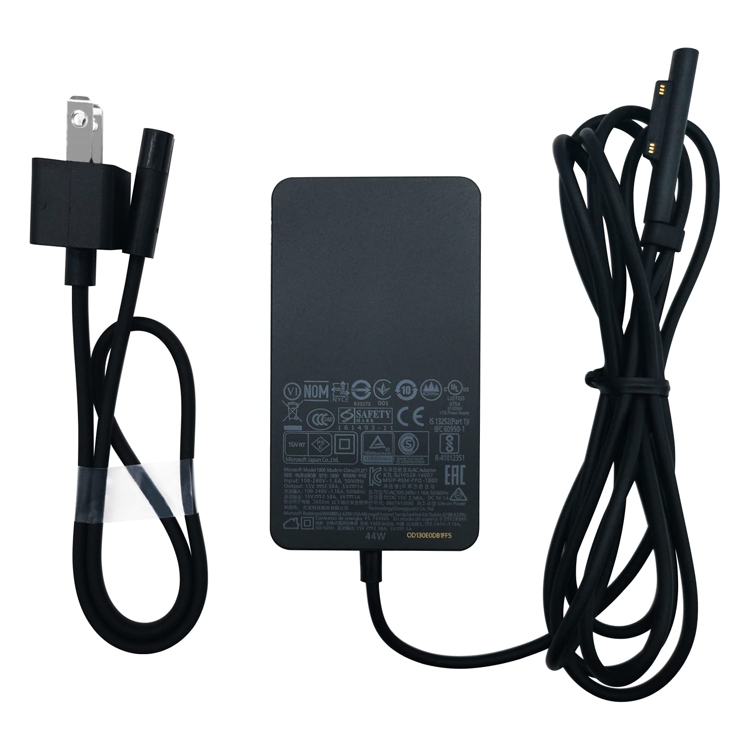 New Surface Pro Charger Compatible with Microsoft Windows Surface Pro 9 8 3 7 6 5 4 X Laptop AC Adapter 1 2 3 4 with 5V 1A USB Charging Port LED 44W Power Supply Cord