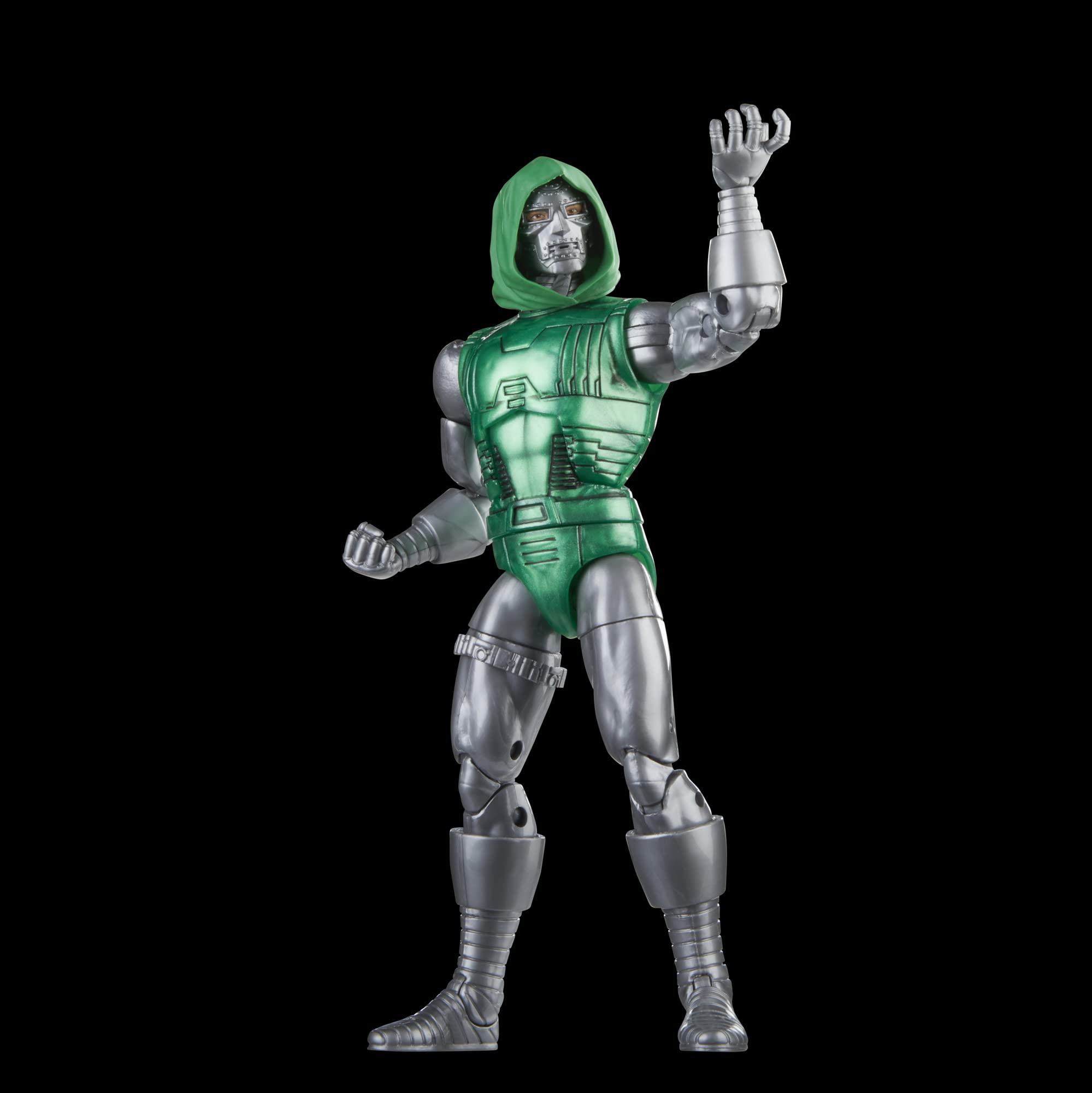 Marvel Legends Series Captain vs. Doctor Doom, Avengers 60th Anniversary Collectible 6-Inch Action Figures, 6 Accessories