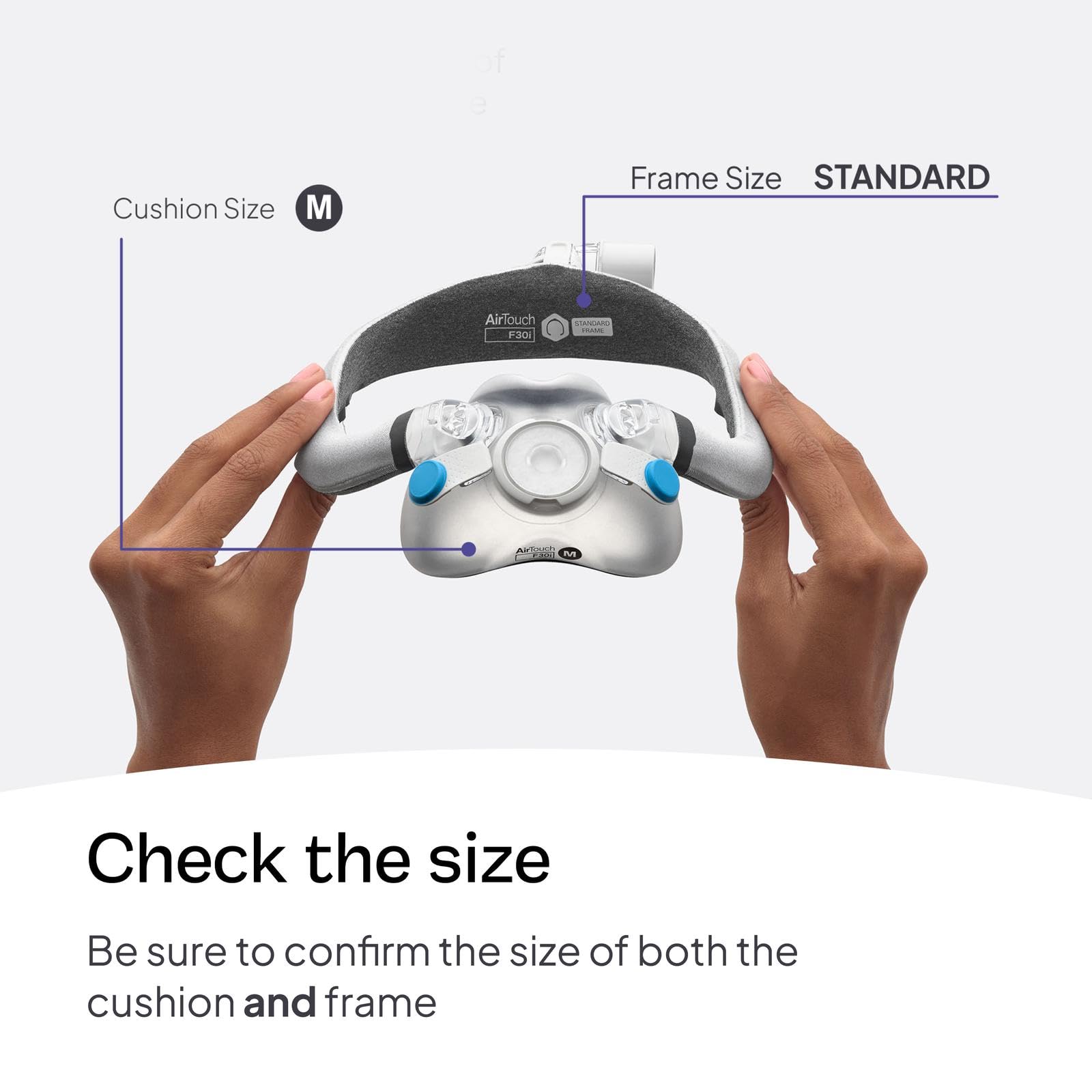 Resmed AirTouch F30i Comfort Frame System Without Headgear - Medium Cushion/Standard Frame