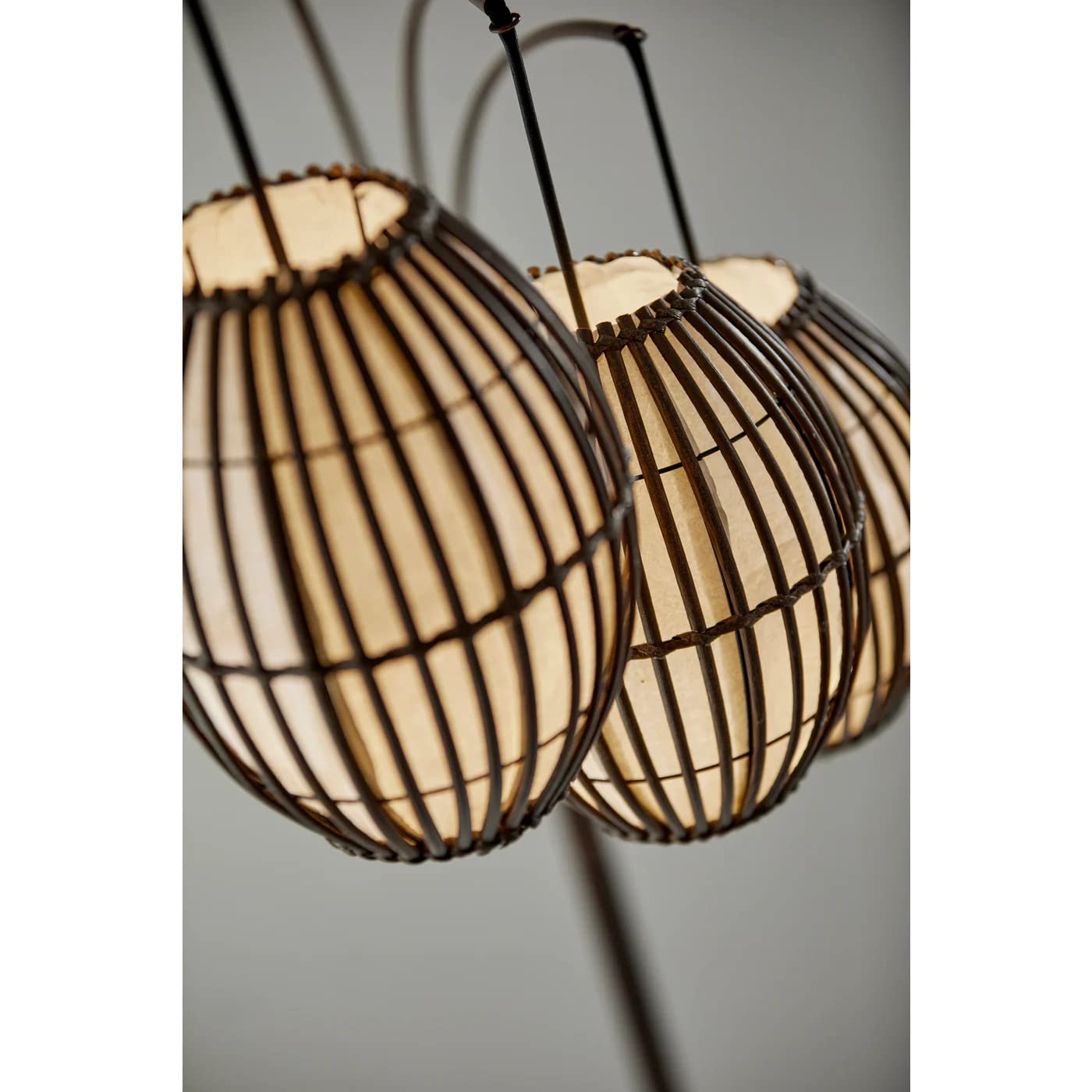 Adesso 4026-26 Maui Arc Lamp, 82 in., 3x60W Incandescent,13 CFL, Antique Bronze, 1 Floor Lamp