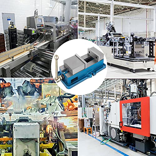 Happybuy 4 Inch ACCU Lock Down Vise Precision Milling Vise 4 Inch Jaw Width Drill Press Vise Milling Drilling Machine Bench Clamp Clamping Vice(4")