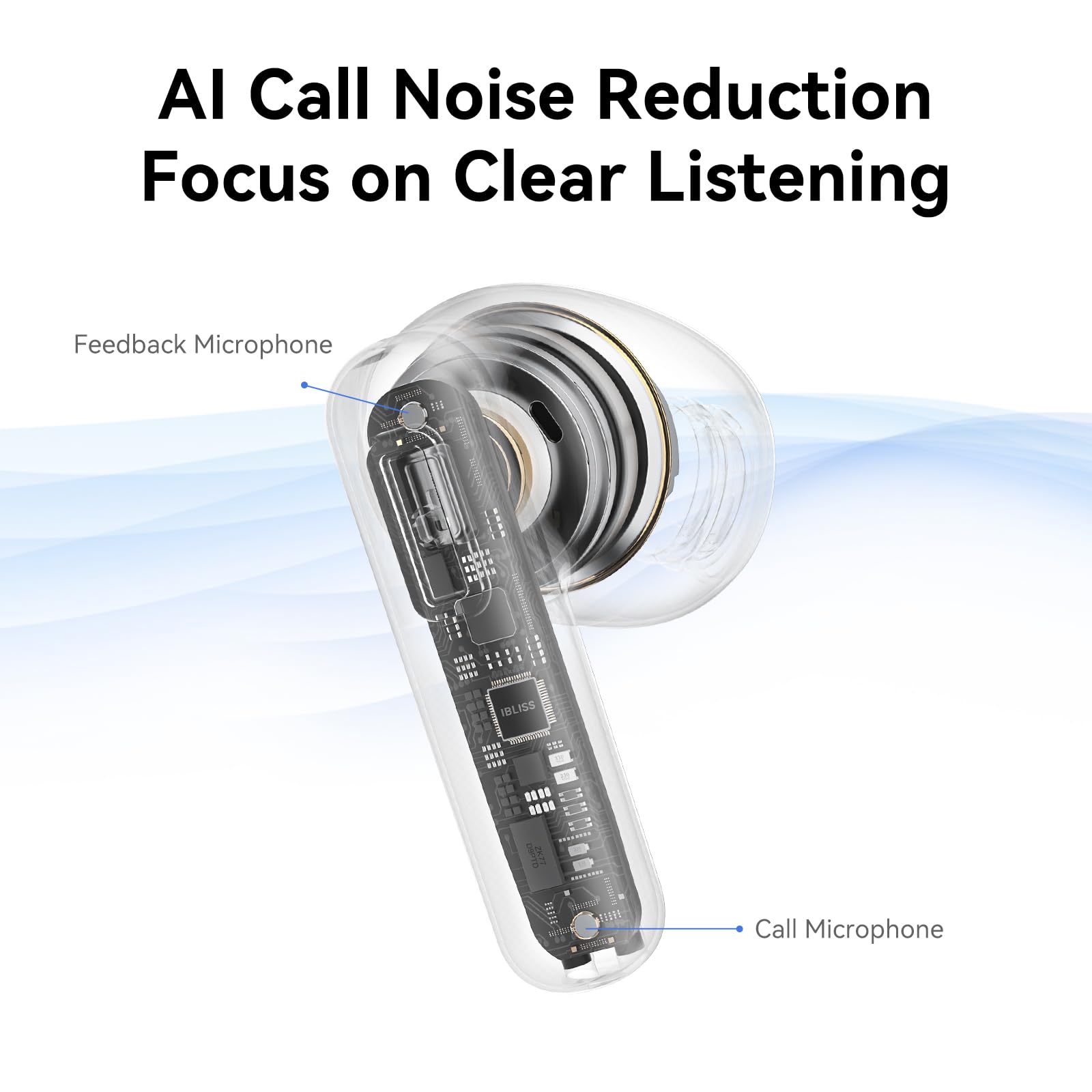 REMCCI Multifunctional App Control Wireless Earbuds, Ultra Long Playtime, LED Power Display,Fast Charging, Headphones Bluetooth 5.3,Dual Microphone AI Noise Reduction