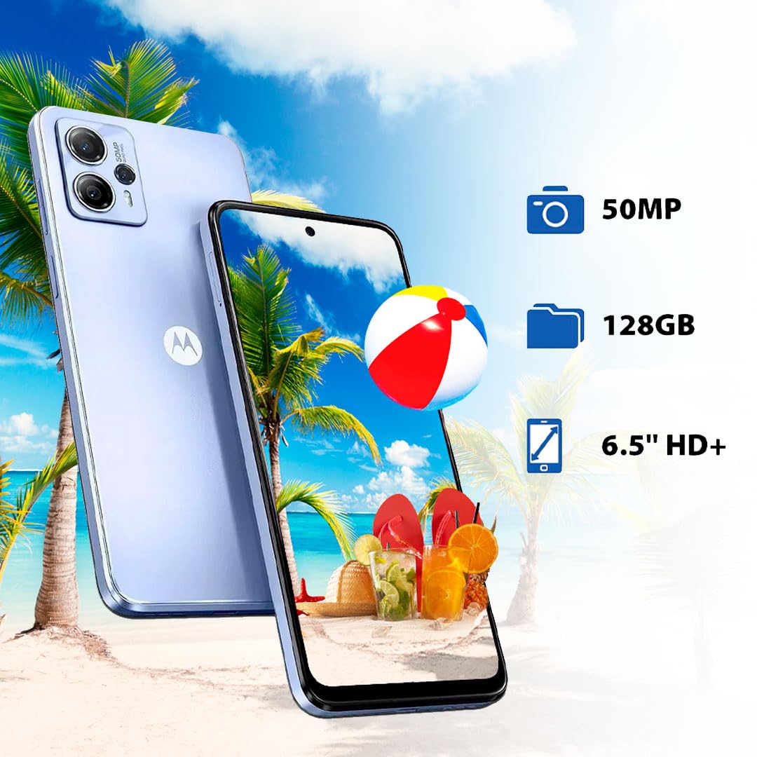 Motorola Moto G13 4G LTE 128GB + 4GB GSM Global Unlocked | 50MP Triple Camera | 5000 mAh - Blue