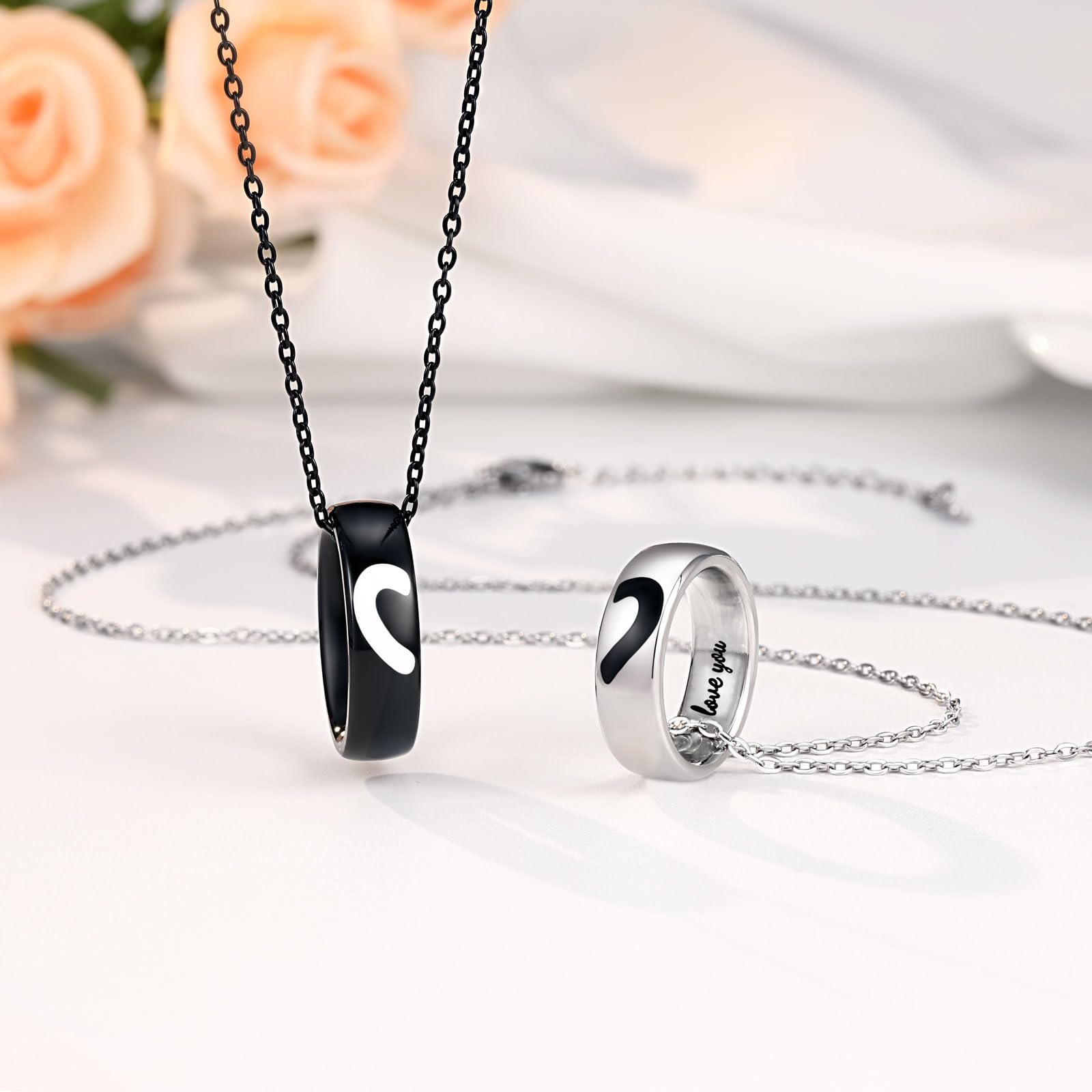 UPROMI Gifts for Girlfriend Necklace Unique Cute Things for My Girlfriend Gift Ideas Anniversary I Love You Romantic Christmas Valentines Sweetest Day Gifts for Her Women Fiance