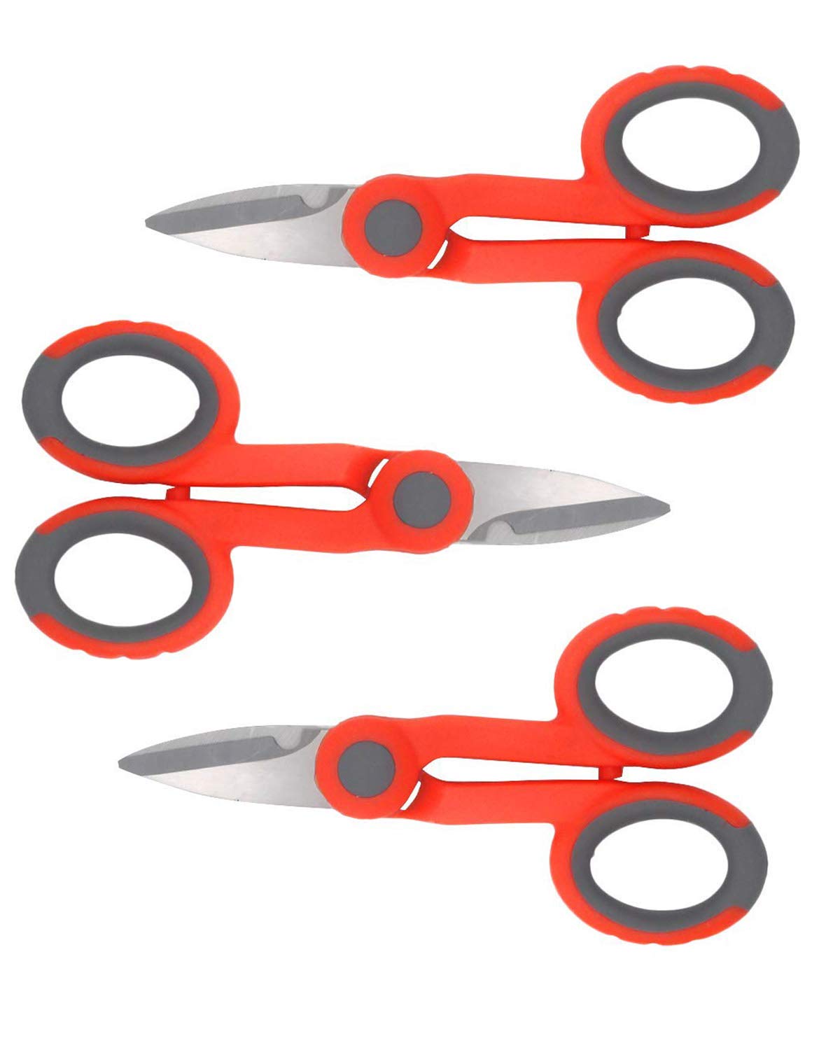 3 Pcs Electrical Shears Optic Fiber Cable Cutter Scissors for Kevlar Shears