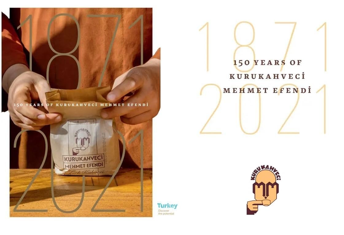 KURUKAHVECI MEHMET EFENDI Turkish Coffee, Arabica Beans, Roasted Ground,Rich Aroma, Fresh, Medium to Heavy-bodied, Original Taste Since 1871 (17.6 OZ / 500 Gr) Pack of 2
