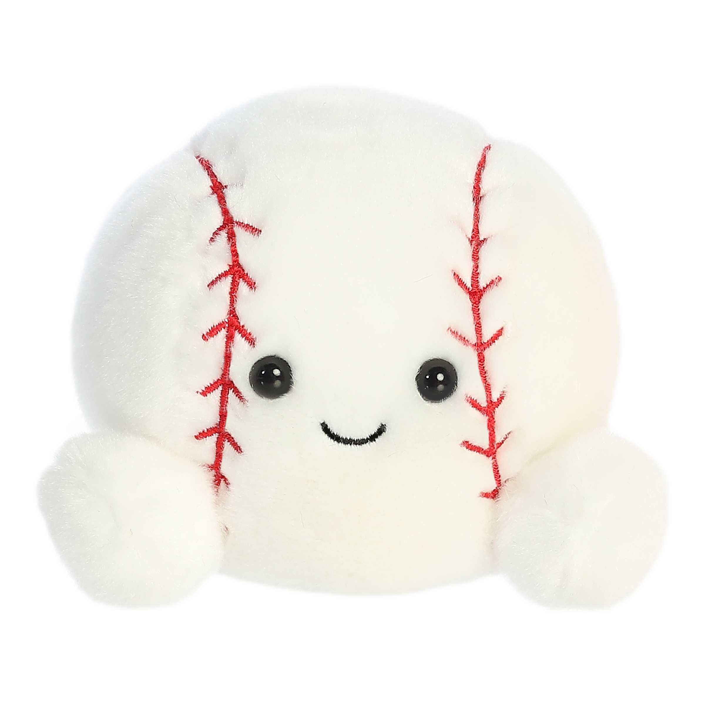 Aurora® Adorable Palm Pals™ Slugger Baseball™ Stuffed Animal - Pocket-Sized Play - Collectable Fun - White 5 Inches